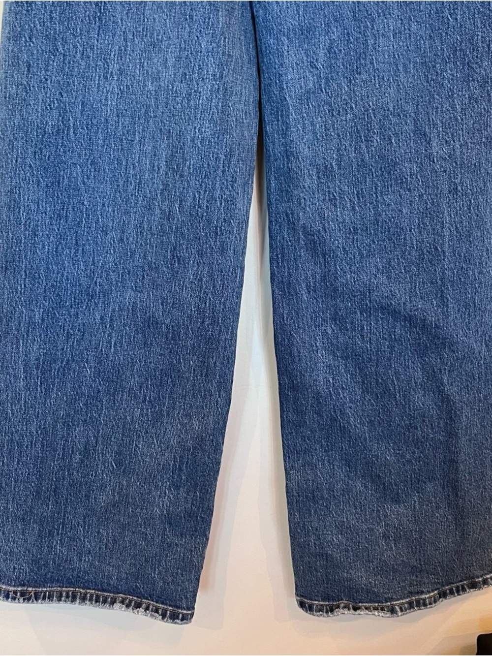 Vervet High Rise Wide Leg Baggy Denim Blue Jeans Womens Size 32 Stretch Cotton - Picture 7 of 8